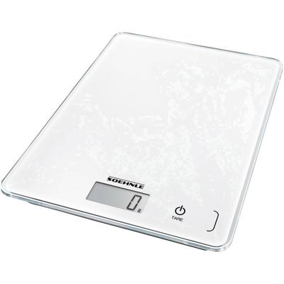Soehnle KWD Page Compact 300 Keukenweegschaal Digitaal Met wandbevestiging Weegbereik (max.)=5 kg Wit 200 x 150 x 13