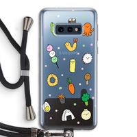 Happy bento friends: Samsung Galaxy S10e Transparant Hoesje met koord