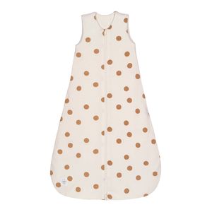 Lässig All-seasons Slaapzak, 100% organic cotton, 2.5 TOG, Big Dots milky, mt 50/56, 0-2 mnd