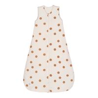 Lässig All-seasons Slaapzak, 100% organic cotton, 2.5 TOG, Big Dots milky, mt 50/56, 0-2 mnd