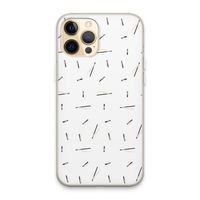 Hipster stripes: iPhone 13 Pro Max Transparant Hoesje