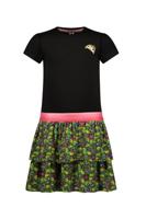 B.Nosy zomer jurk meisjes - zwart - 2-laags - Dunya