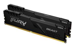 Kingston FURY Beast Werkgeheugenset voor PC DDR4 16 GB 2 x 8 GB 3600 MHz 288-pins DIMM CL17 KF436C17BBK2/16