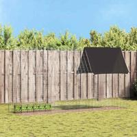 Konijnenkooi Zilver 400 x 100 x 210 cm Gegalvaniseerd staal