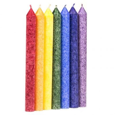 Chakra Geurkaarsen Dinerkaarsen (7 stuks)