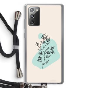 Violets are blue: Samsung Galaxy Note 20 / Note 20 5G Transparant Hoesje met koord