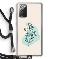 Violets are blue: Samsung Galaxy Note 20 / Note 20 5G Transparant Hoesje met koord