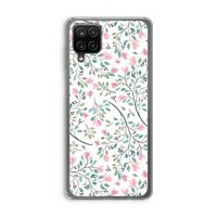 Sierlijke bloemen: Samsung Galaxy A12 Transparant Hoesje