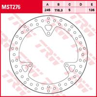 TRW Remschijf, remschijven voor de moto, MST276