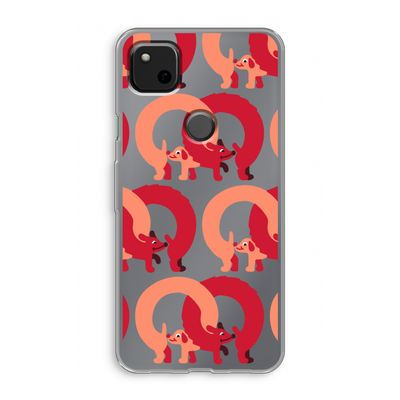Dogs: Google Pixel 4a Transparant Hoesje