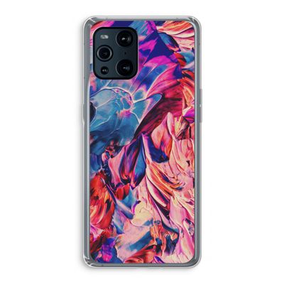 Pink Orchard: Oppo Find X3 Pro Transparant Hoesje