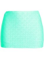 Alexander Wang short en jean à motif monogrammé - Vert