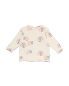 HEMA Newborn T-shirt Schaapjes Gebroken Wit (gebroken wit)