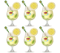Lipton Ice Tea Bol Glazen 250 ml - 6 stuks