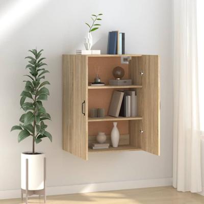 Hangkast 69,5x34x90 cm bewerkt hout sonoma eikenkleurig