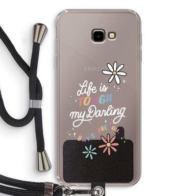 Tough Life: Samsung Galaxy J4 Plus Transparant Hoesje met koord