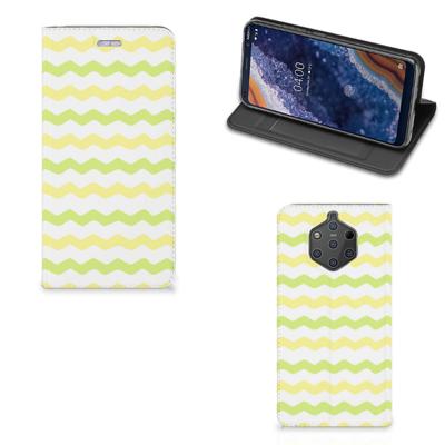 Nokia 9 PureView | Hoesje met Magneet | Waves Yellow