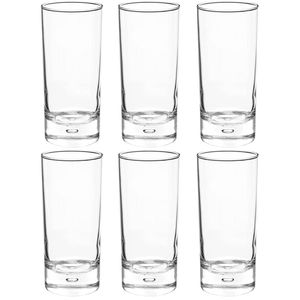 Set van 6x stuks longdrink glazen Georgi 290 ml van glas - Longdrinkglazen