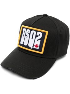 DSQUARED2 casquette en coton à logo floqué - Noir