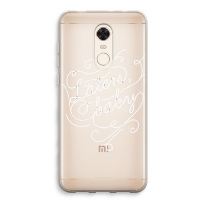 Laters, baby: Xiaomi Redmi 5 Transparant Hoesje