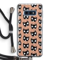 Kat: Samsung Galaxy S10e Transparant Hoesje met koord