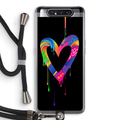 Melts My Heart: Samsung Galaxy A80 Transparant Hoesje met koord
