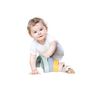 Rubo Toys Woezel en Pip Baby Regenboog