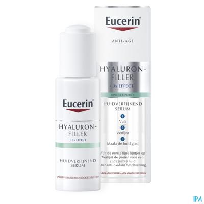 Eucerin Hyaluron-Filler 3x Effect Huidverfijnend Serum Rimpels Lijntjes en Poriën 30ml