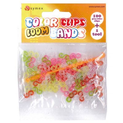 Symex loombandjes Color Clip junior rubber 101 delig