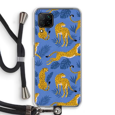 Luipaard: Huawei P40 Lite Transparant Hoesje met koord