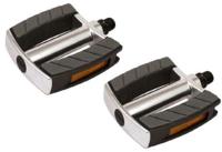 Pedaalset Marwi SP-2828 aluminium huis non-slip - zwart/zilver (op kaart)