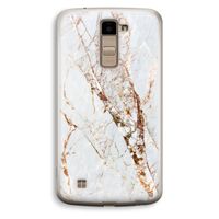 Goud marmer: LG K10 (2016) Transparant Hoesje