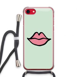 Kusje: iPhone SE 2020 Transparant Hoesje met koord