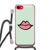Kusje: iPhone SE 2020 Transparant Hoesje met koord