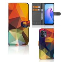 OPPO Reno8 | Book Case | Polygon Color OPPO Reno8 | Book Case | Polygon Color