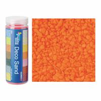 Fijn decoratie zand/kiezels - 2x - oranje - 500gr - Zandkorrels - Mini steentjes - 2 tot 6 mm