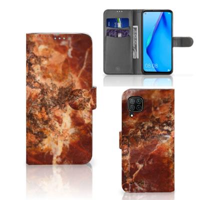 Huawei P40 Lite | Bookcase | Marmer Bruin