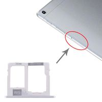 SIM-kaartlade + Micro SD-kaartlade voor Samsung Galaxy Tab A 10.1 (2019) / SM-T515 (Zilver)