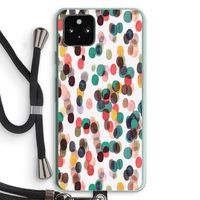 Tropical Dots: Pixel 5a 5G Transparant Hoesje met koord