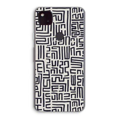 Moroccan Print: Google Pixel 4a 5G Transparant Hoesje