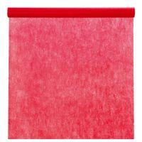 Feest tafelkleed op rol - rood - 120 cm x 10 m - non woven polyester - thumbnail