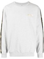 Moschino pull à bande logo - Gris