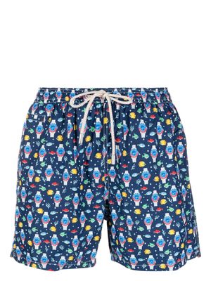 MC2 Saint Barth short de bain Watch Underwater - Bleu