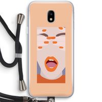 Surprise: Samsung Galaxy J3 (2017) Transparant Hoesje met koord