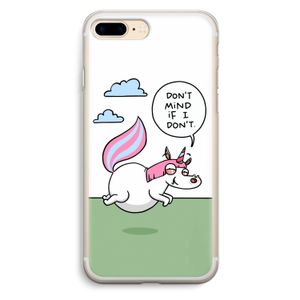 Unicorn: iPhone 7 Plus Transparant Hoesje