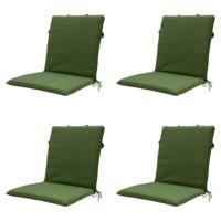 Stapelstoelkussen mosgroen eco nature buitenafwerking 97x49 (4 stuks) Madison - Madison