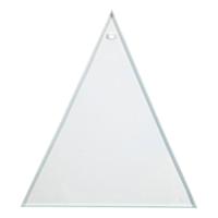 Creativ Company Glazen plaat driehoek met gat 8x9cm, 10st. Creativ Company Glazen plaat driehoek met gat 8x9cm, 10st.