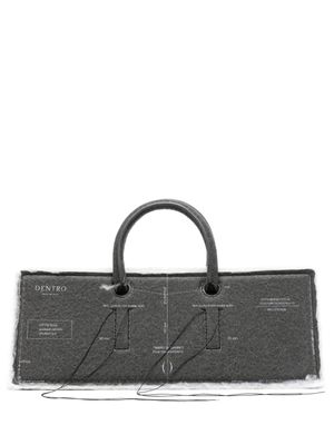 DENTRO sac à main Otto Paper en cuir - Gris
