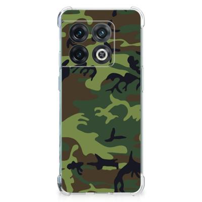 OnePlus 10 Pro Doorzichtige Silicone Hoesje Army Dark OnePlus 10 Pro Doorzichtige Silicone Hoesje Army Dark