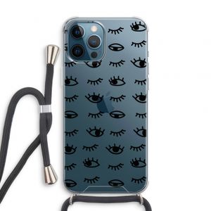Eye pattern #2: iPhone 12 Pro Transparant Hoesje met koord